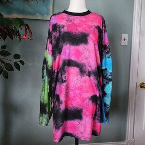 TieDye Oversized Tee Dress